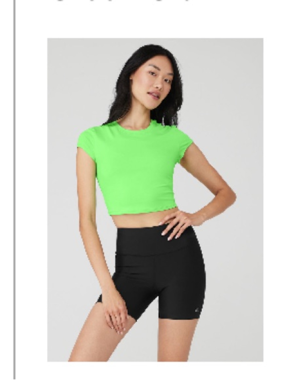 Alo Yoga Soft Crop Finesse Short Sleeve